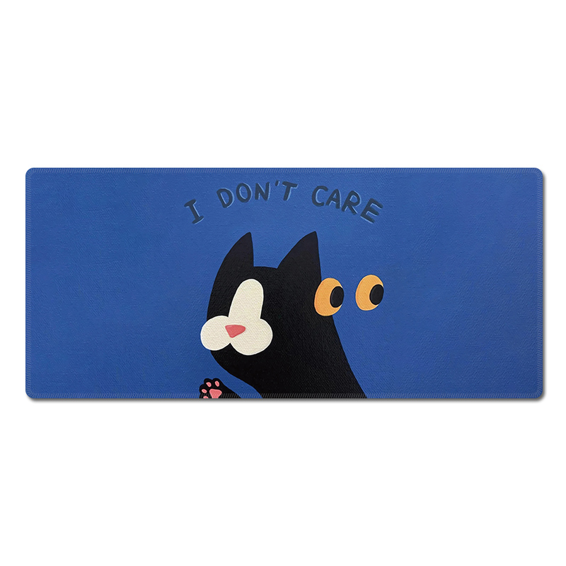 个性猫咪鼠标垫超大号男女生卡通插画电脑桌垫办公创意定制护腕垫