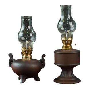 中式复古创意马灯老式煤油灯茶台氛围灯酥油灯怀旧供佛长明灯灯盏