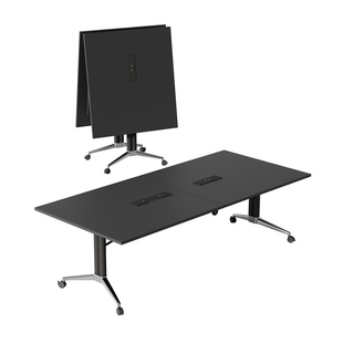 超大会议桌可移动折叠会议桌开会长条桌培训桌拼接带轮子