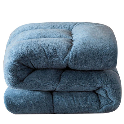 加厚羊羔绒冬季双人床垫子