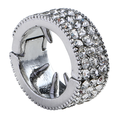 jennie同款水钻圆形金属小发扣！