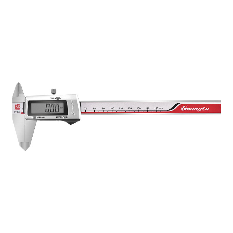 广陆电子数显卡尺高精度工业级游标卡尺0-150mm小型油标家用迷你