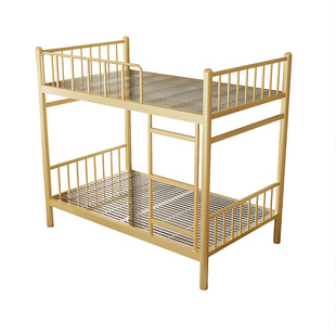 不锈钢上下铺床学生员工宿舍出租屋高低双层床定制加厚加宽铁架床