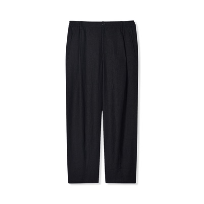 UNICA HOMME/随性松弛感_清爽舒适亚麻廓形休闲裤直筒裤休闲宽松