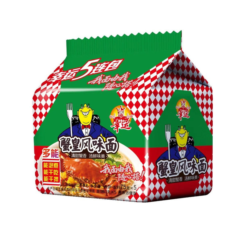 幸运蟹黄面红烧排骨5连包