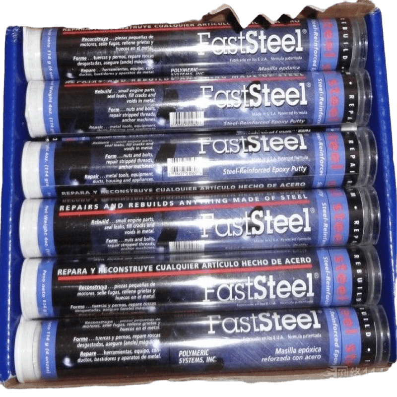 美国普施PSI速成钢胶棒FASTSTEEL暖气砂眼堵漏棒金属钢质修补胶棒