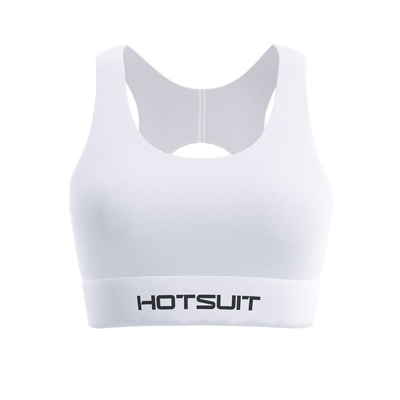 hotsuit后秀健身文胸女夏季外穿收副乳bra网球羽毛球减震运动内衣