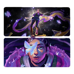 无畏契约暮蝶鼠标垫超大号瓦罗兰特捷风电竞游戏定制周边加厚桌垫