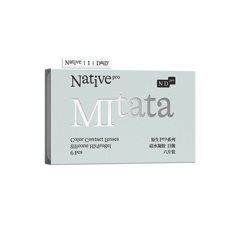 【高透氧硅水凝胶】MItata原生Pro系列美瞳日抛舒适隐形眼镜6片装