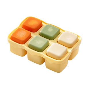 婴儿辅食冷冻格可冰冻软硅胶分装模具肉泥浓汤宝宝工具储存冰格盒