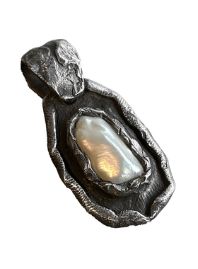 跋折罗VAJRA天然珍珠银吊坠经典