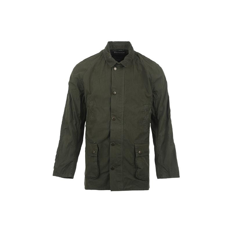 【自营】BARBOUR26ss新品纯色宽松英伦复古休闲翻领长袖夹克外套