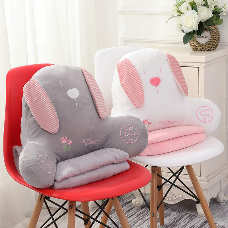 可爱卡通靠垫抱枕办公室孕妇枕椅子靠背腰垫腰护汽车靠枕