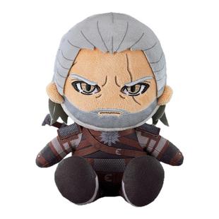 预定GSC 巫师3:狂猎 毛绒玩偶 杰洛特 猎魔人 白狼 游戏周边公仔