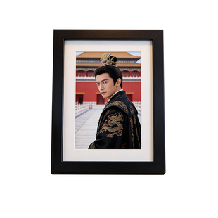 黑色相框摆台无酸卡纸签名照收藏相框高级感相框低反光相框