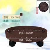 圆形万向轮花盆托盘带轮底座移动底盘接水盘垫北欧风大号承重家用
