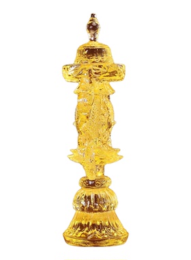 藏式琉璃八吉祥佛堂供奉摆件