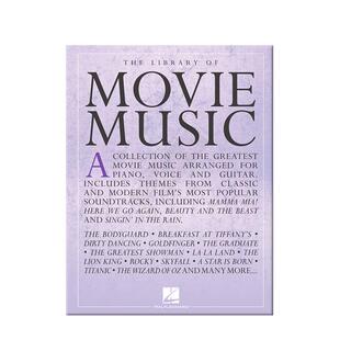歌唱曲目大全 电影音乐 声乐钢琴和吉他 海伦德原版乐谱书 The Library Of Movie Music HL00287154