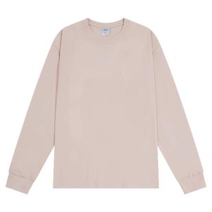 ins小尼力复古白色纯棉长袖t恤男宽松卫衣纯色男生内搭打底衫男款