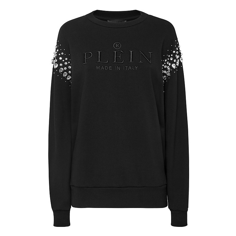 PHILIPP PLEIN 女士经典PLEIN圆领长袖卫衣