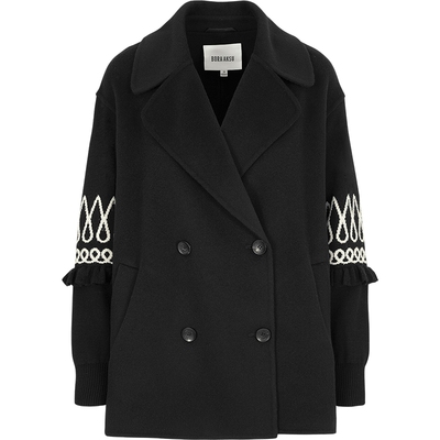 BORAAKSU拼接直身款双面呢大衣