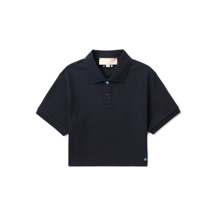 IT BAPY女装合身短袖polo衫新款青春活力纯色翻领短上衣PO1242AO