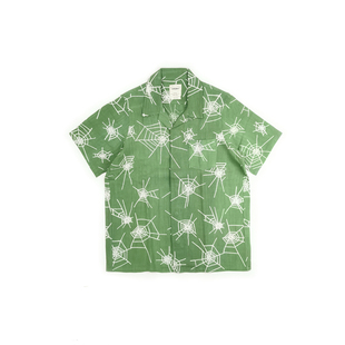 SONOFLOONG复古日系短袖衬衫蜘蛛网棉麻FREE EDGE SHIRT非VISVIM