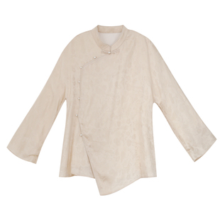 江南范新中式改良旗袍上衣复古民国风年轻款学生教师书卷气日常穿