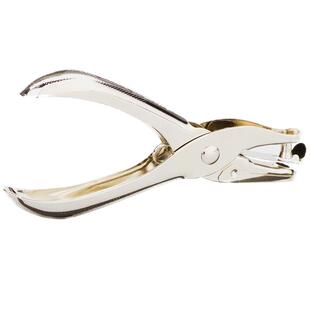 得力打孔机打洞器手握打孔器 单孔多功能活页学生打空器 纸张文件打孔器手工diy装订门票车票打孔0114