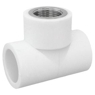 品牌同款PPR内丝直接弯头外丝三通4分20热熔水管配件25 1寸32灰色