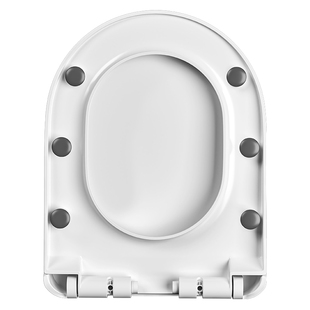 亲肤马桶盖家用通用加厚缓降坐便器老式UV型马桶圈坐便盖板子配件