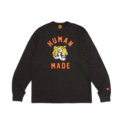 HumanMade老虎头长袖印花T恤