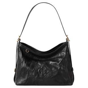 CASSILE卡思乐女包新款松涛腋下hobo包植鞣羊皮斜跨大容量托特包