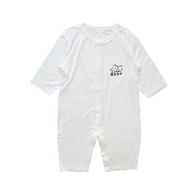 婴儿连体衣长袖夏季薄款空调服