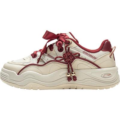 李宁蝴蝶兰女低帮休闲鞋运动鞋