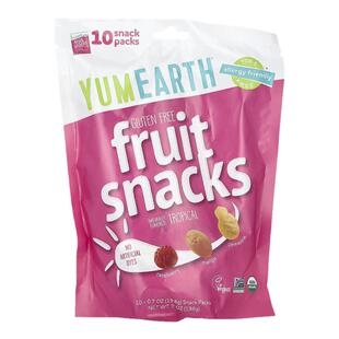香港直发Yumearth水果零食无麸质无色素添加多种水果混合甘甜