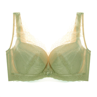 奥维丝丽内衣女薄大胸显小全罩杯薄款文胸调整型收副乳防下垂胸罩