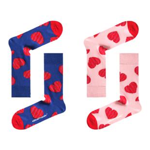 ideamaak【明星同款】绒曼蒂克立体植绒爱心袜子女粉色加厚袜子