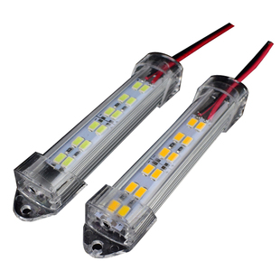 LED灯带12V伏硬灯条防水灯鱼缸灯改造长条灯板超亮节能灯管照明