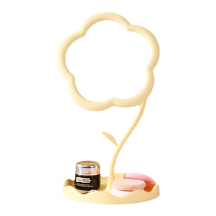 太阳花造型化妆镜少女梳妆台桌面挂首饰美妆镜卧室宿舍台式梳妆镜