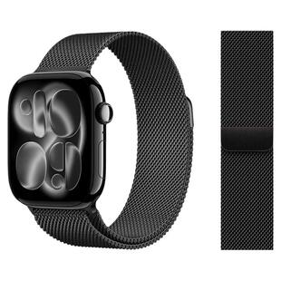 官方同款适用iwatch表带applewatch表带新款ultra3男se米兰尼斯磁吸s11苹果手表带s9代87运动金属s10不锈钢女