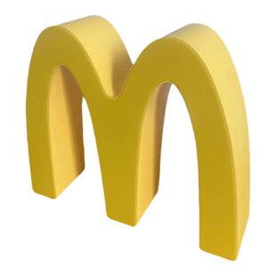 感应m记字母适用麦当劳logo灯客厅卧室夜灯儿童房房间礼物氛围灯