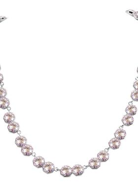 玫瑰切璀璨水晶项链豪华颈链轻奢