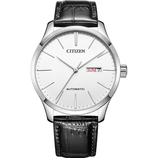 Citizen西铁城官方正品自动轻奢百搭皮带机械商务男表NH8350-08E