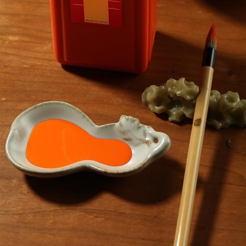 开明朱墨朱墨液120ml红色彩色墨汁墨水 毛笔朱液书法国画作品专用