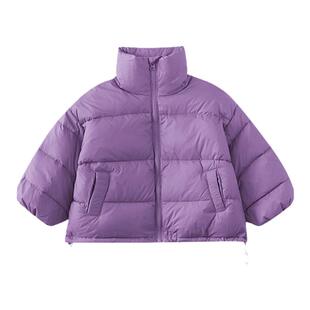 儿童短款羽绒服2026冬季新款男童冬装中小童白鸭绒外套韩版童装潮