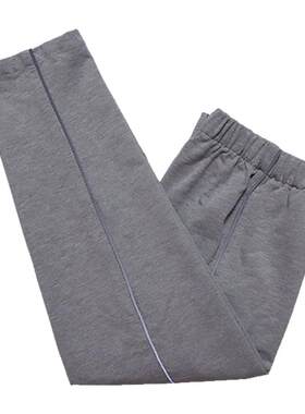 浅灰学生校服长裤子四季款可定做