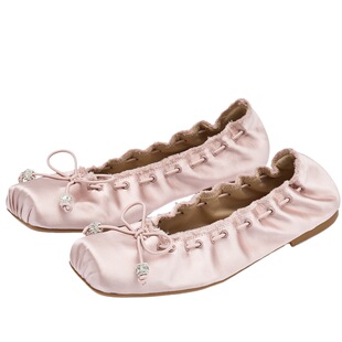 73hours女鞋萌力出击2025秋季新款优雅手工芭蕾舞鞋玛丽珍鞋瓢鞋