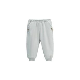 whitewheat女童2025新款裤子男宝宝不倒绒长裤儿童冬装纯色束脚裤