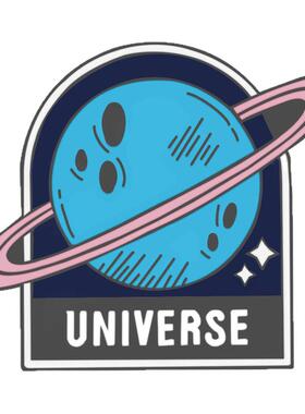 创意卡通宇宙徽章太空人胸针胸针